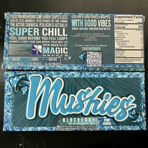Mushmellow - Blueberry Mushroom Bar 4grms (White Chocolate)