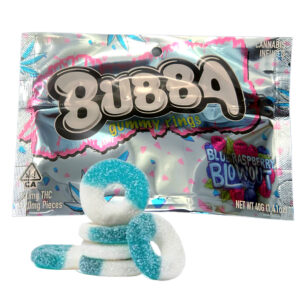 Bubba - Blue Raspberry Blowout Rings 100mg (Indica)