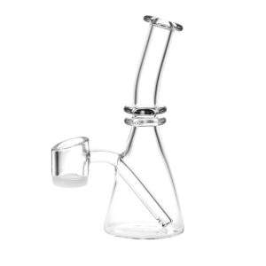 Mini All-In-One Quartz Oil Rig - 5" | Opaque Bottom Banger