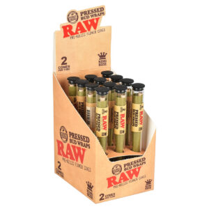 RAW Pressed Bud Wrap Cone 2pk King Size