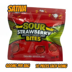 Sours - Strawberry Bites (Sativa) 600mg
