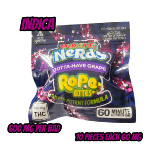 Medicated Nerds - Gotta-Have Grape Rope Bites 600mg