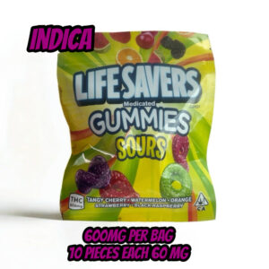 Life Savers - Medicated Sour Gummies Assorted Flavors (Indica) 600mg