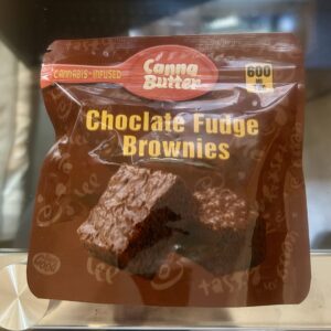 Canna Butter - Chocolate Fudge Brownies - 600mg (2pieces 300mg ea.)