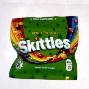 Medicated Sour - Skittles 400mg (20mg ea. 20 pieces)