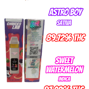 Choice Labs  - Sweet Watermelon (Indica)  + Astroboy (Sativa) 2 grams Liquid Diamonds