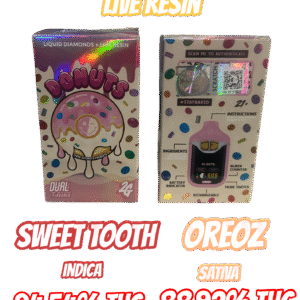 Donuts - Sweet Tooth (Indica)  + Oreoz (Hybrid) 2 grams Liquid Diamonds + Live Resin